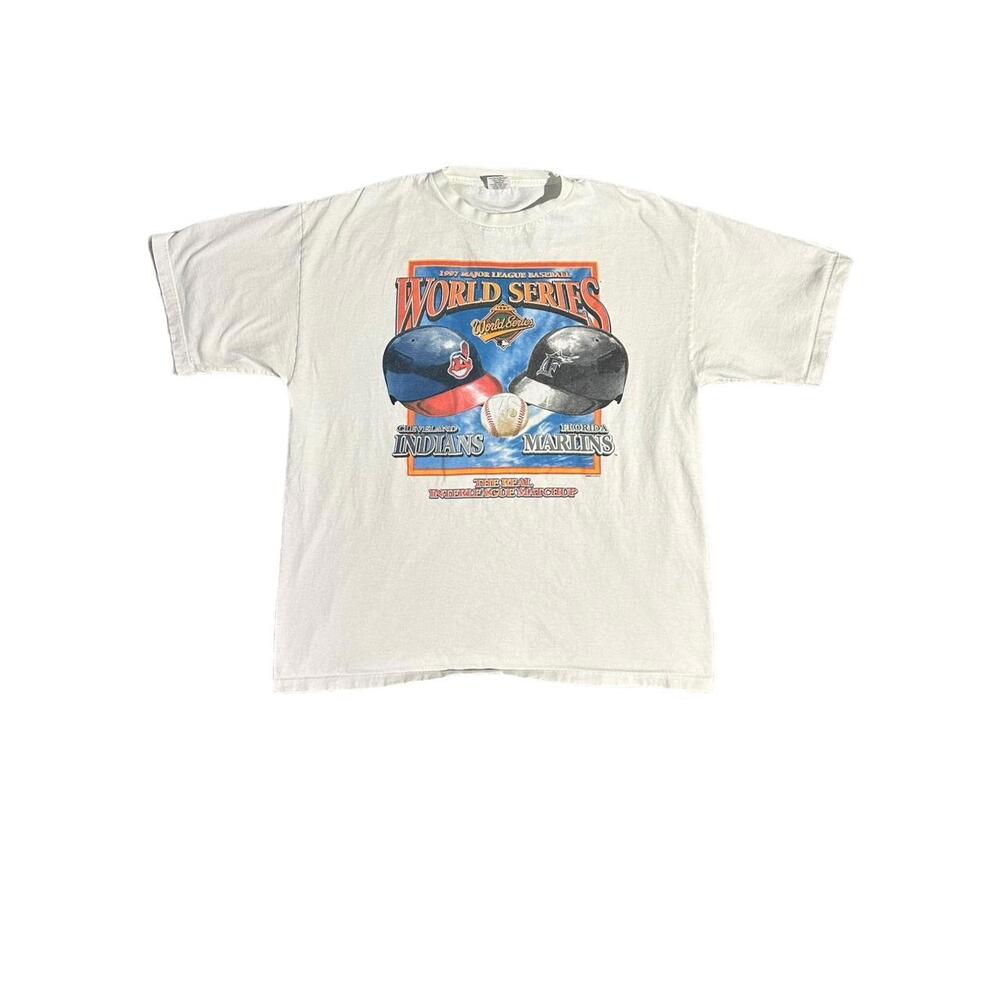 1997 Starter Cleveland Indians Boxy Shirt (MADE IN USA)